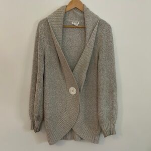Kensie Girl Light Grey Shawl Collar Cardigan